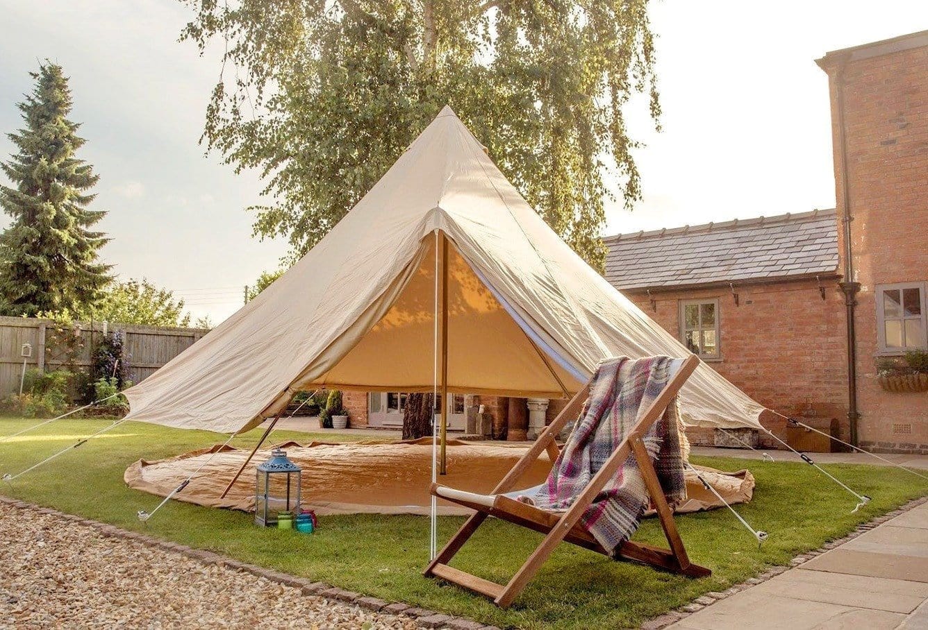 4m Bell Tent 285gsm 100% Natural Canvas | StoveMate - Image 9
