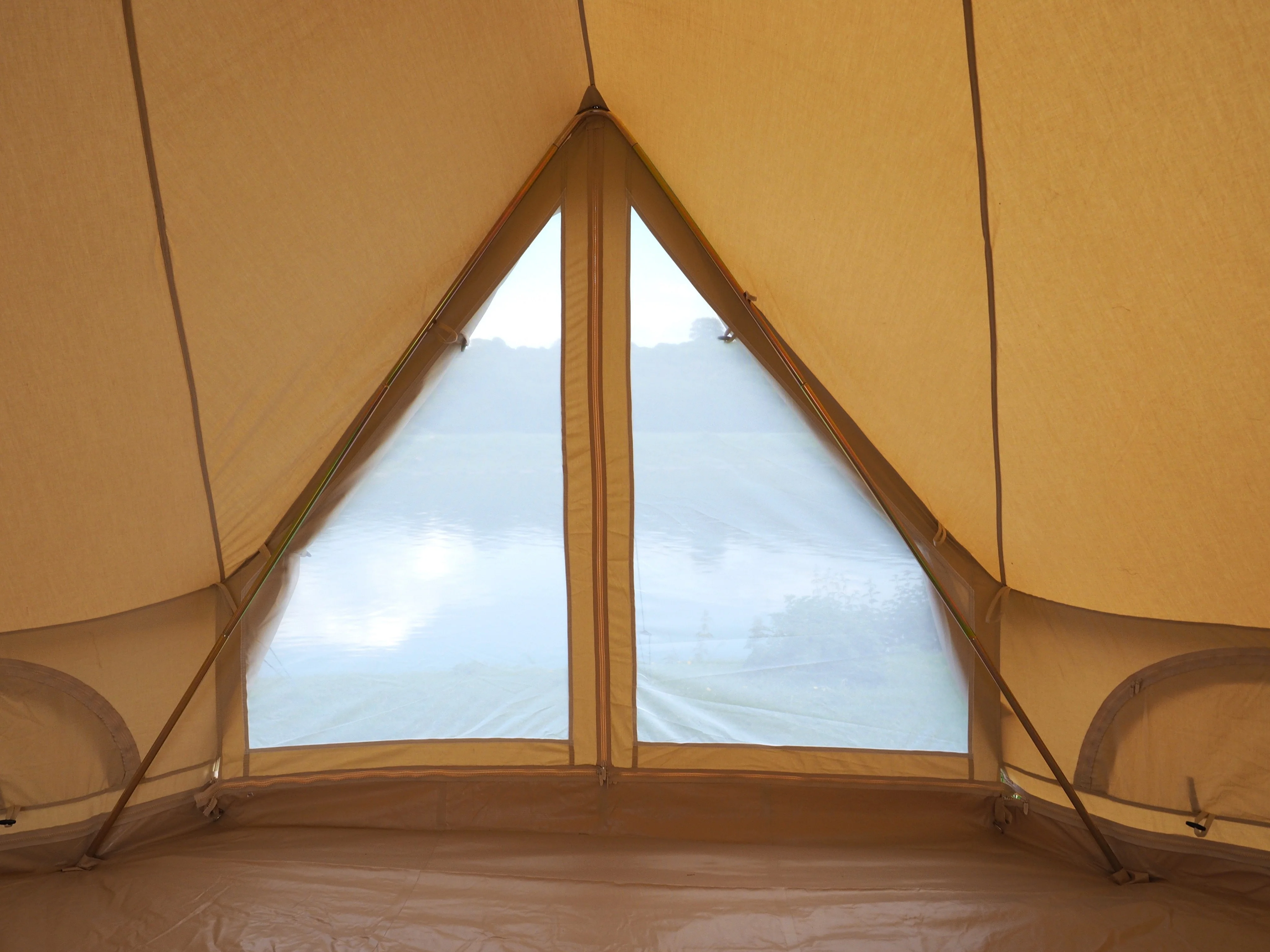 5m Bell Tent 285gsm 100% Natural Canvas | Twin Door - Image 14