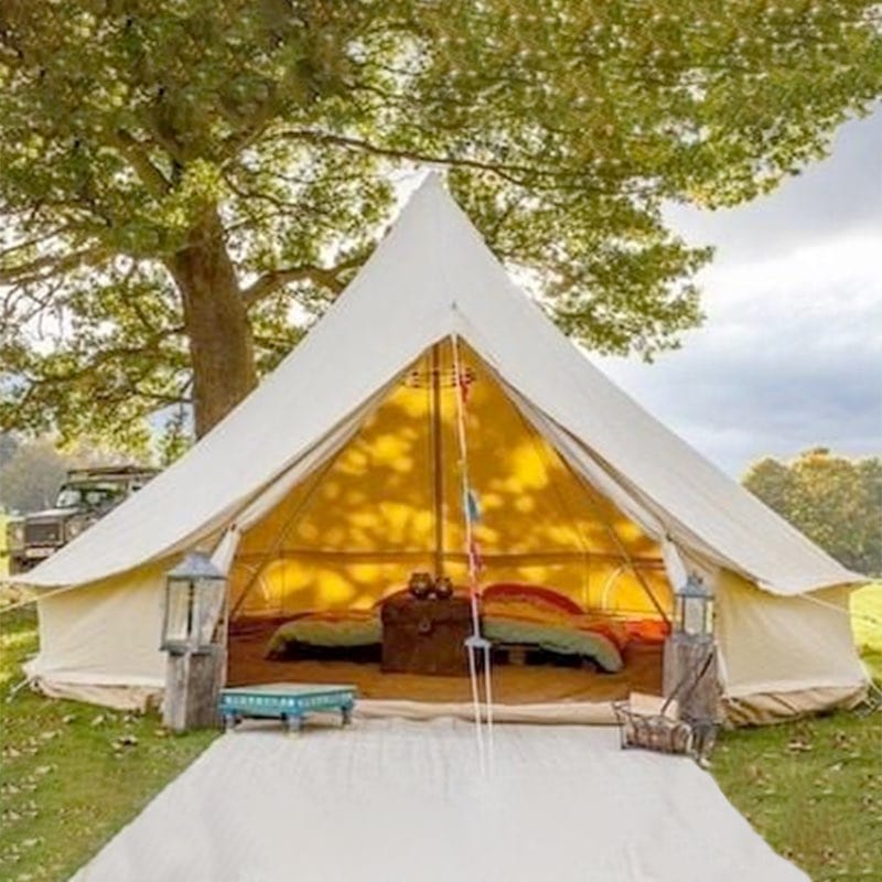 5m Bell Tent 285gsm 100% Natural Canvas - Image 3
