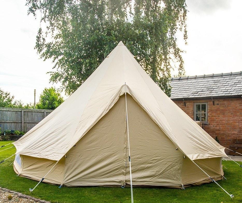 5m Bell Tent 285gsm 100% Natural Canvas | StoveMate - Image 13