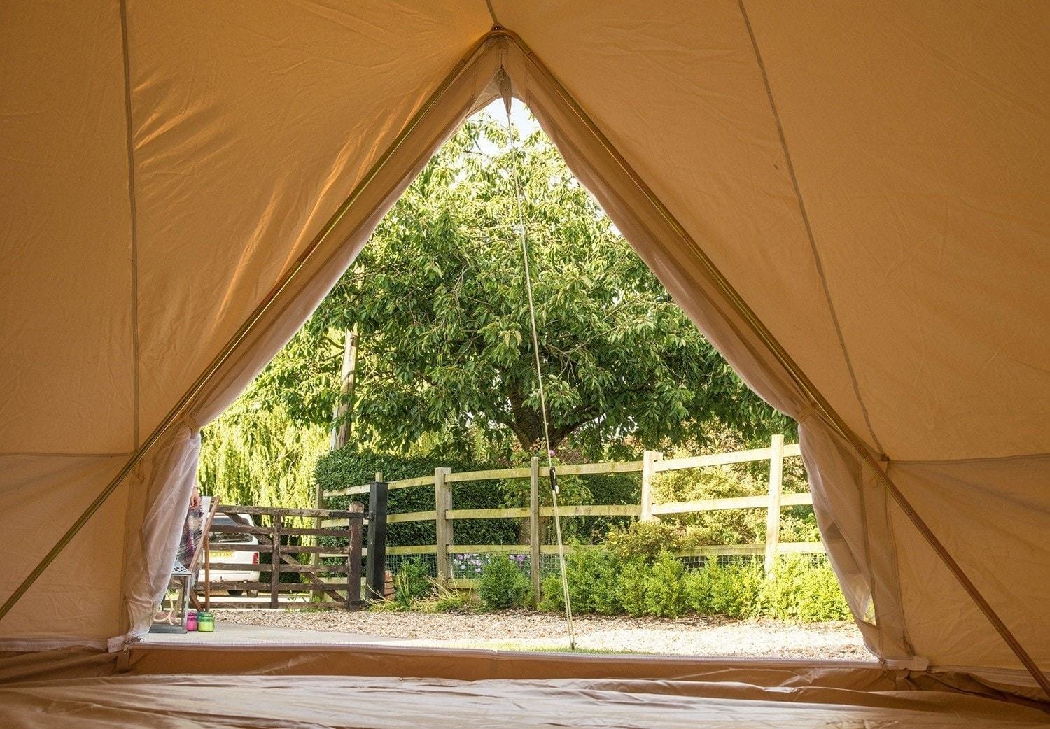7.5m Bell Tent 285gsm 100% Natural Canvas | Twin Door | StoveMate - Image 13