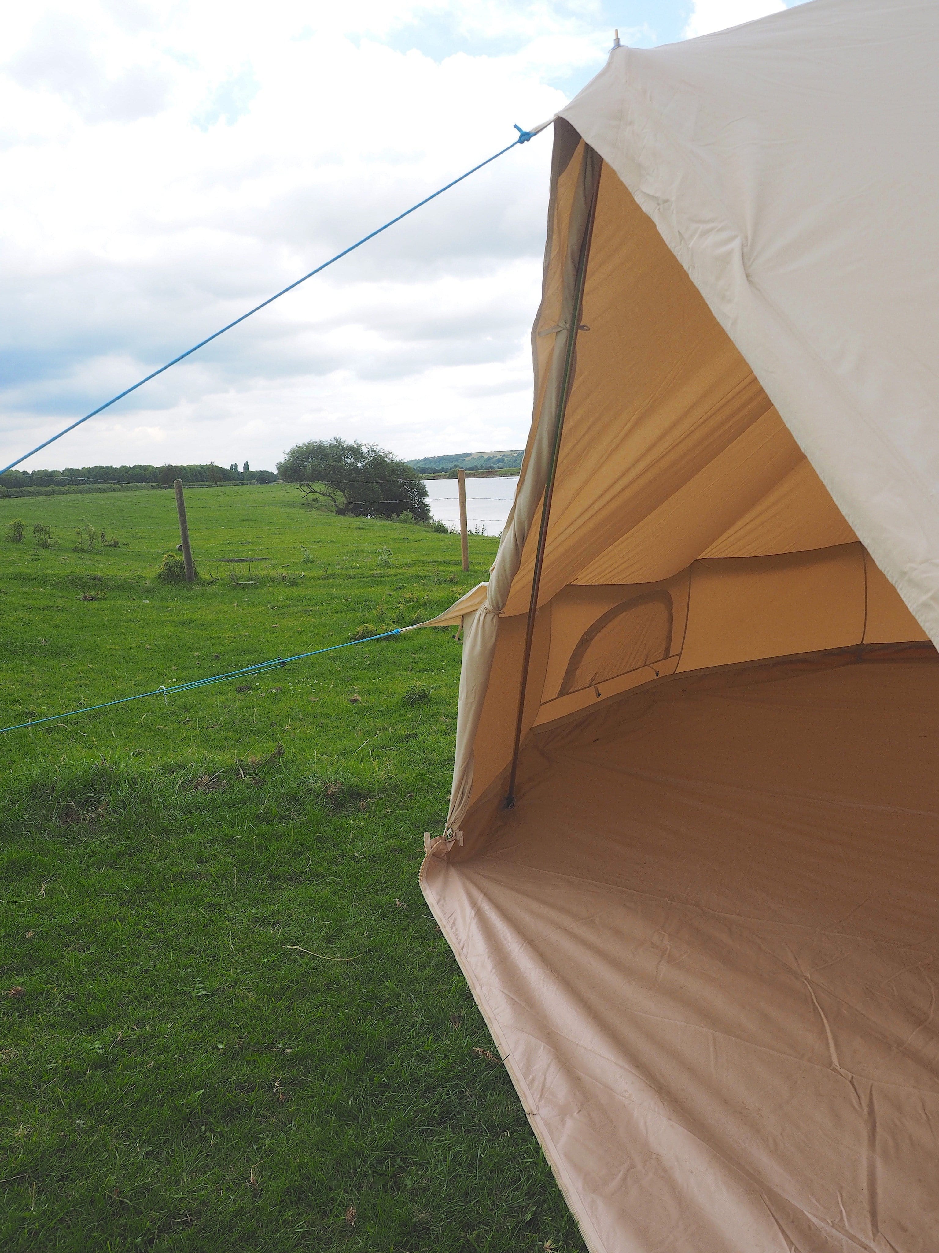 7.5m Bell Tent 285gsm 100% Natural Canvas | Twin Door | StoveMate - Image 5