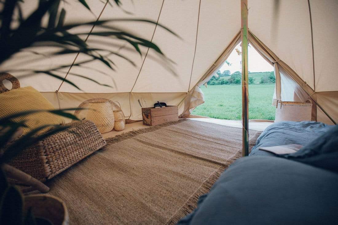 5m Bell Tent 285gsm 100% Natural Canvas | Mesh Wall - Image 7