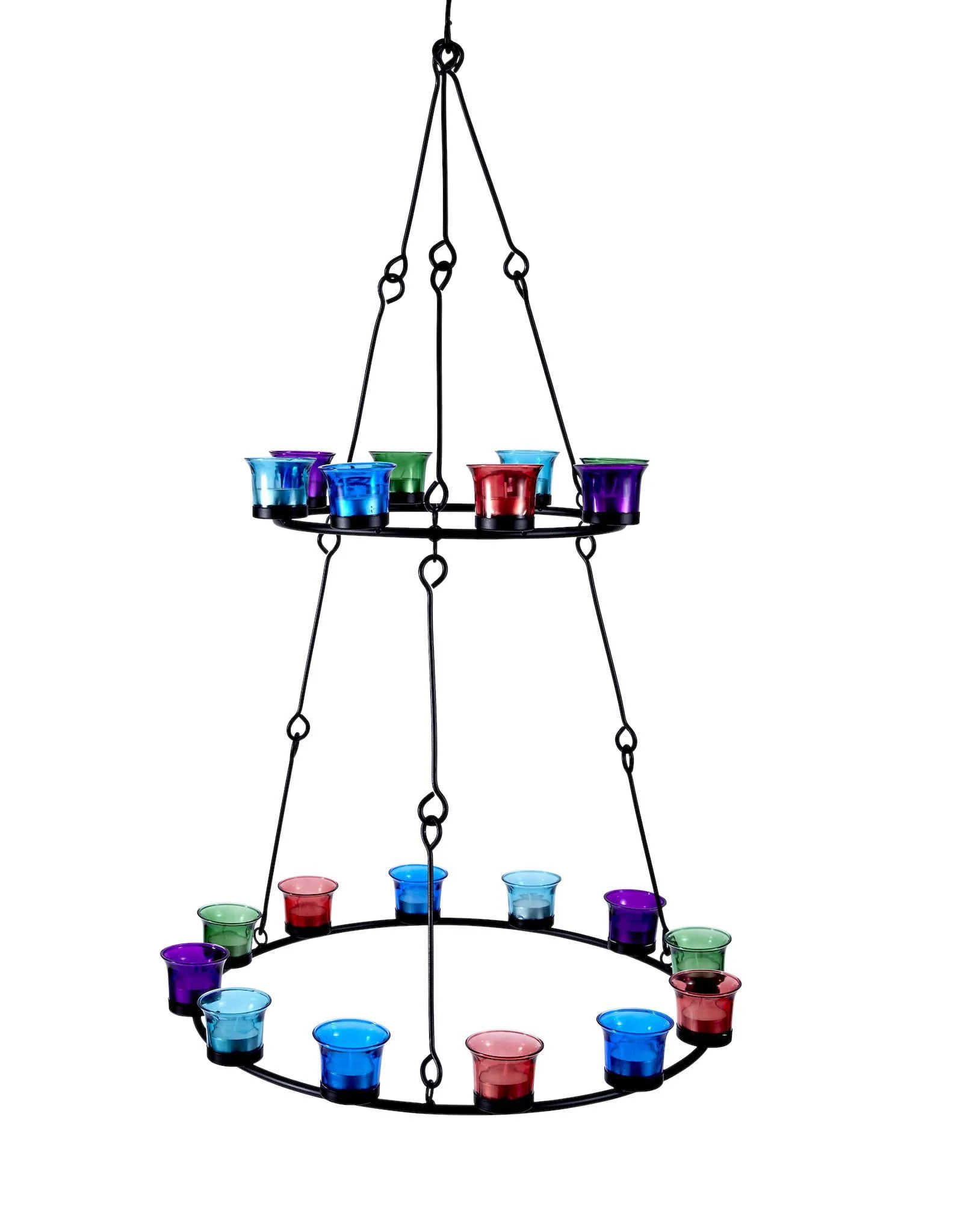 Double Tier Tea Light Chandelier - Image 3