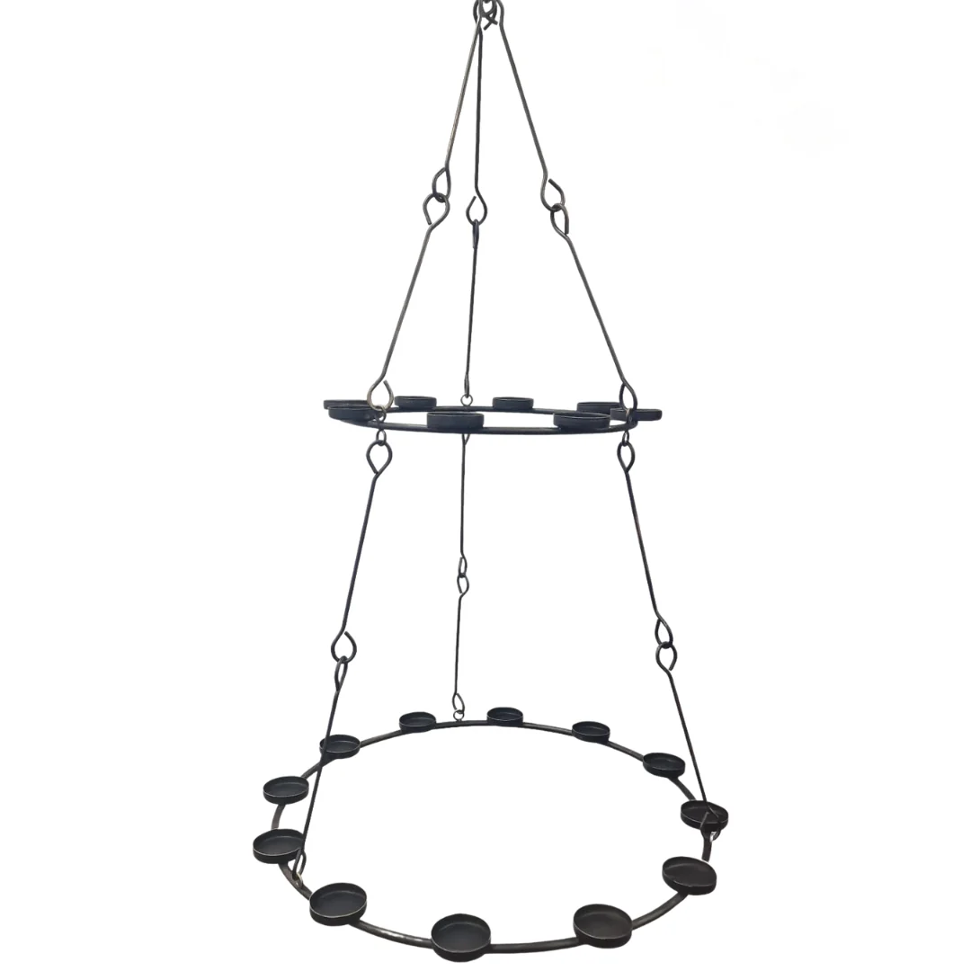 Double Tier Tea Light Chandelier - Image 7