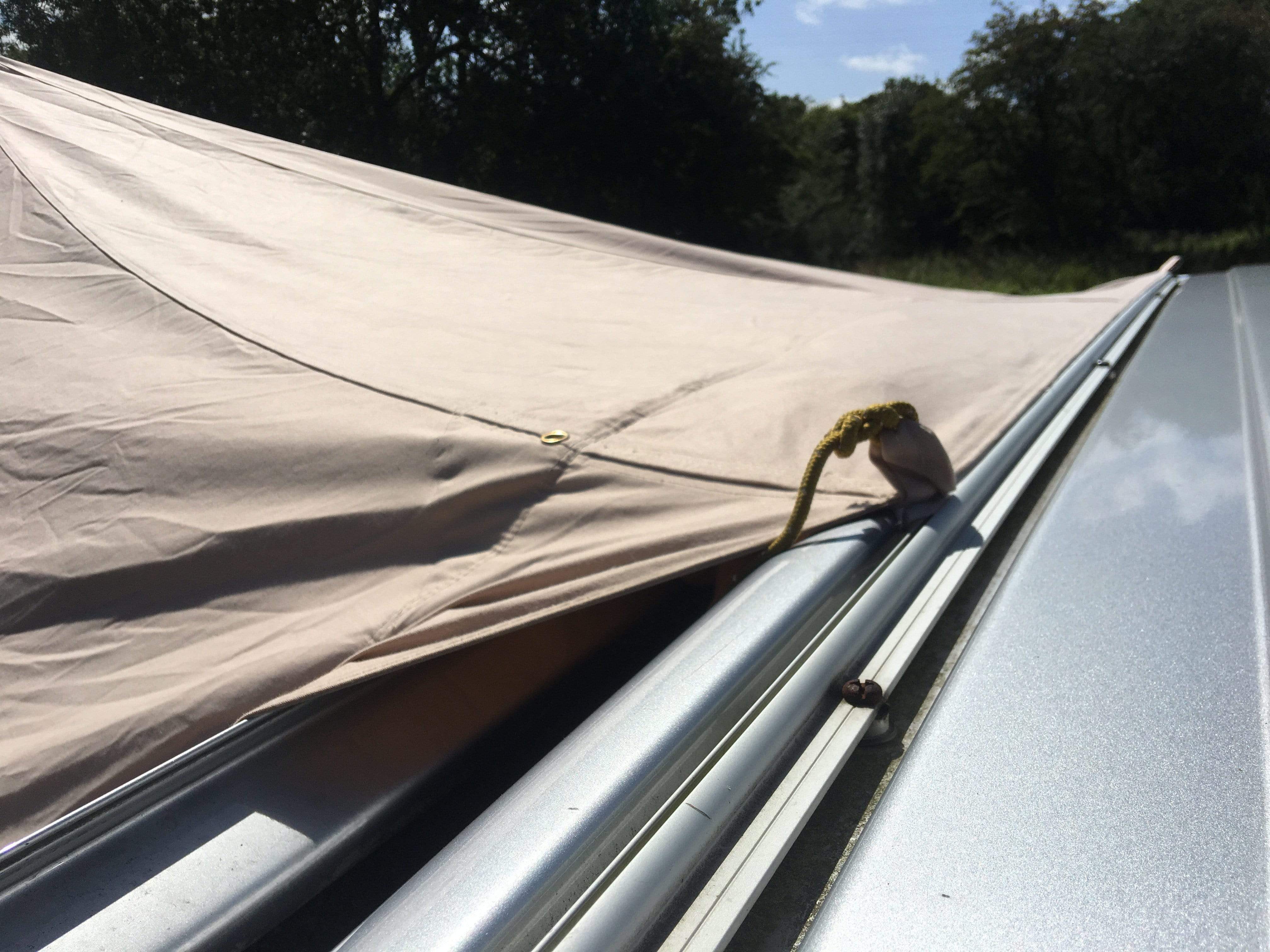4.4m x 3m DubPod™ 'Roamer' 285gsm 100% Natural Canvas | Camper Awning & StoveMate - Image 9