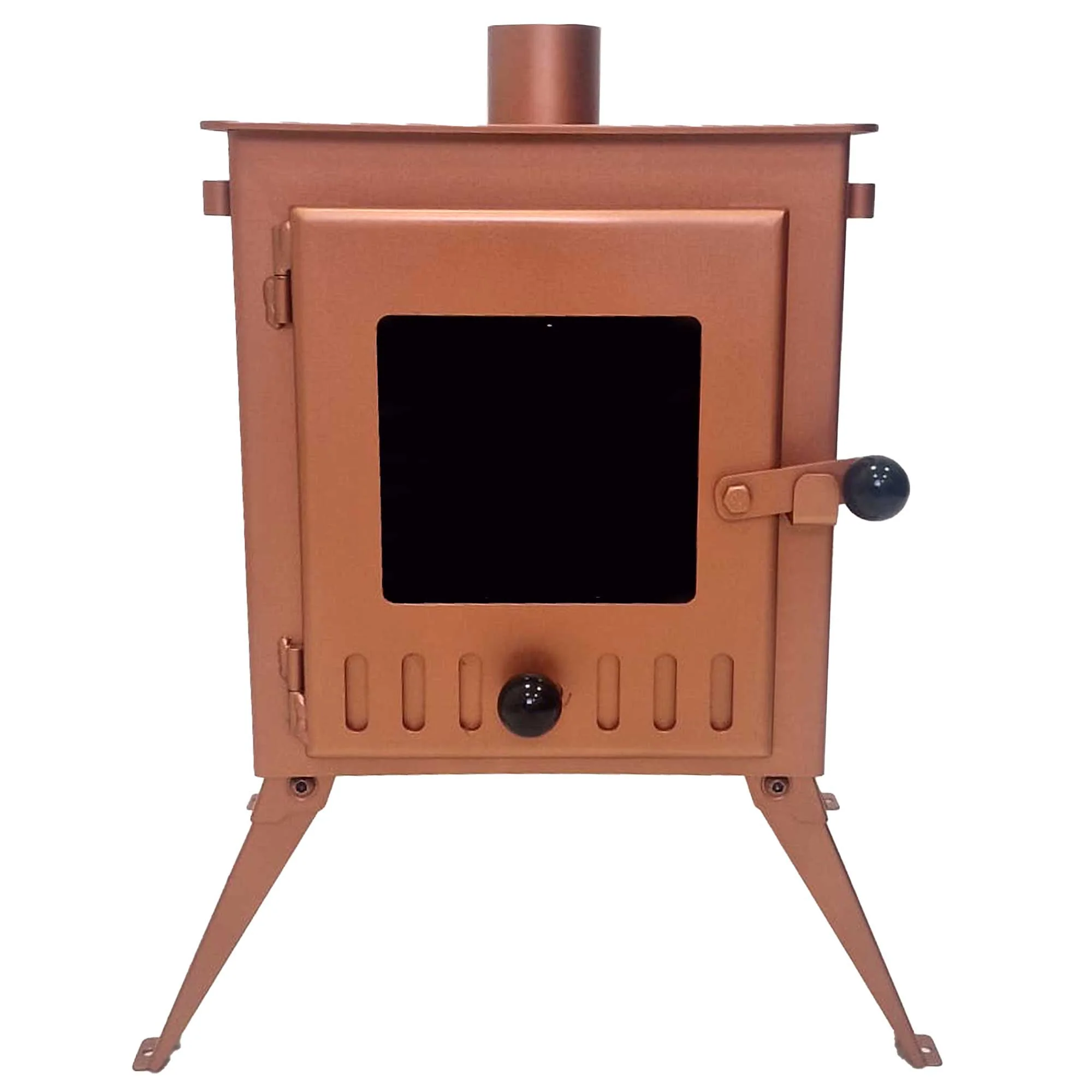 Outbacker® Firebox Vista Large Window Portable Tent Stove & Complete 2.68m Flue Kit | 3.5kw 12kg - Image 13