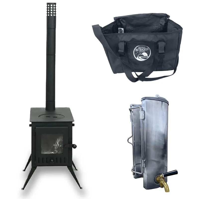 Outbacker® Firebox Vista Large Window Portable Tent Stove & Complete 2.68m Flue Kit | 3.5kw 12kg - Image 20