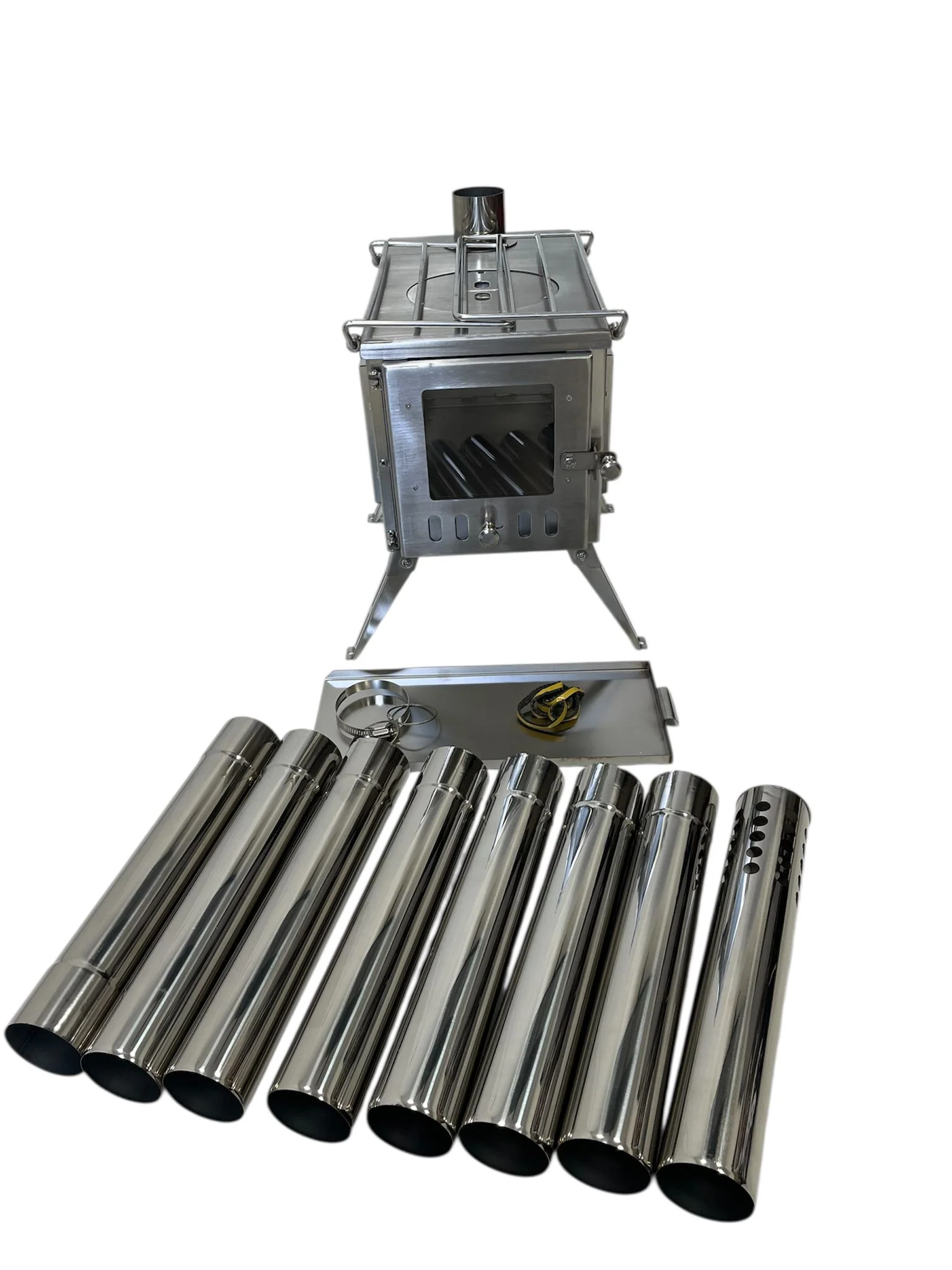 Outbacker® Firebox Flame Clear View Portable Tent Stove | 3.5KW 14KG | Robens Tipi Kit - Image 11