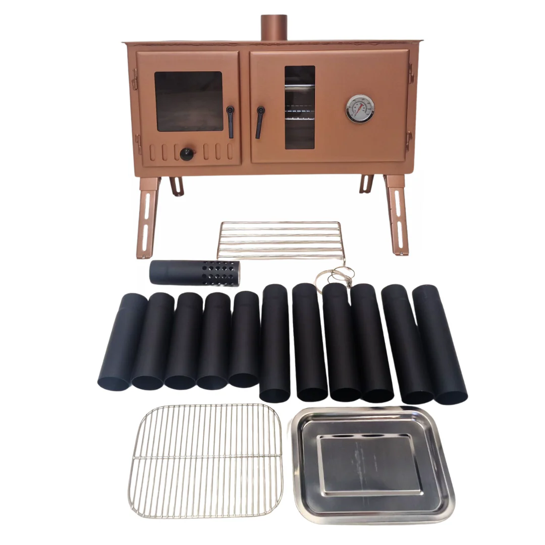 Outbacker® Firebox Range Oven Tent Stove & Complete 2.66m Flue Kit | 3.5kw 20.5kg - Image 4