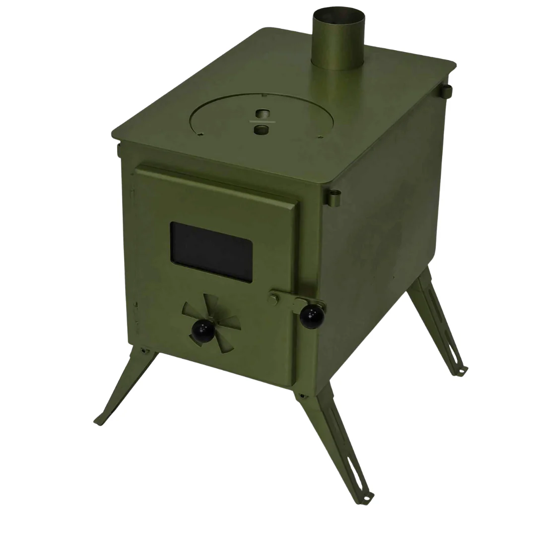 Outbacker® Firebox Portable Tent Stove & Complete 2.68m Flue Kit | 3.5kw 12kg - Image 18