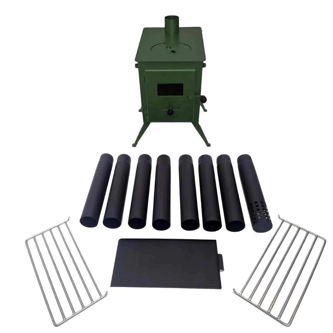 Outbacker® Firebox Portable Tent Stove & Complete 2.68m Flue Kit | 3.5kw 12kg - Image 6