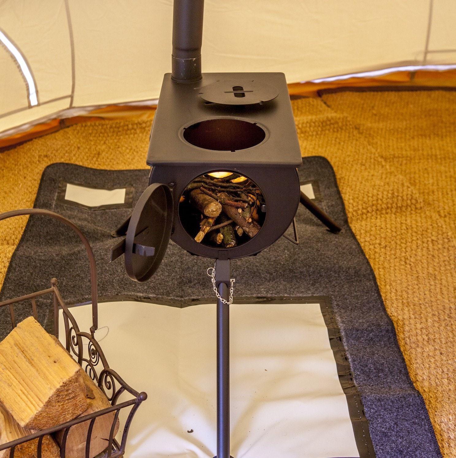 Outbacker® Pioneer Portable Tent Stove & Complete 2.41m Flue Kit | 2.5kw 10kg - Image 16