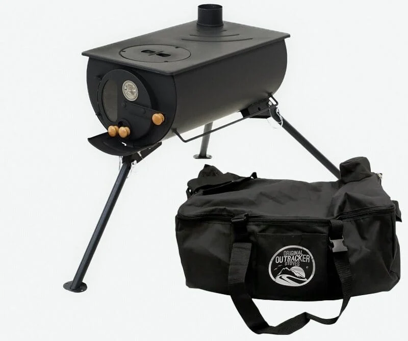 Outbacker® Pioneer Portable Window Tent Stove & Complete 2.41m Flue Kit | 2.5kw 10kg - Image 11