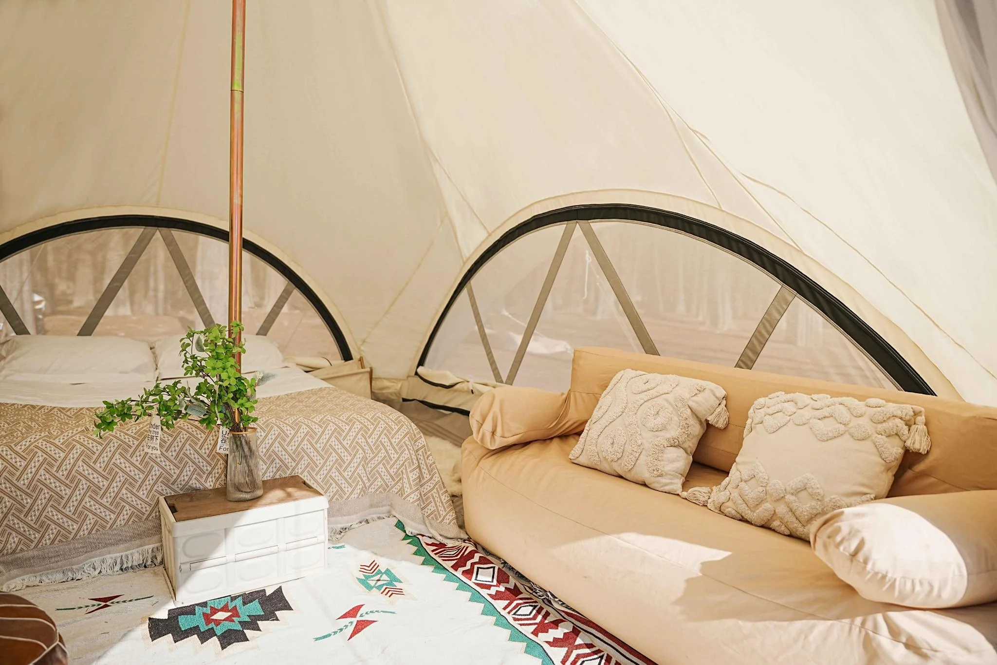 4m Tent 'Rocca' 280gsm 100% Natural Canvas - Image 10