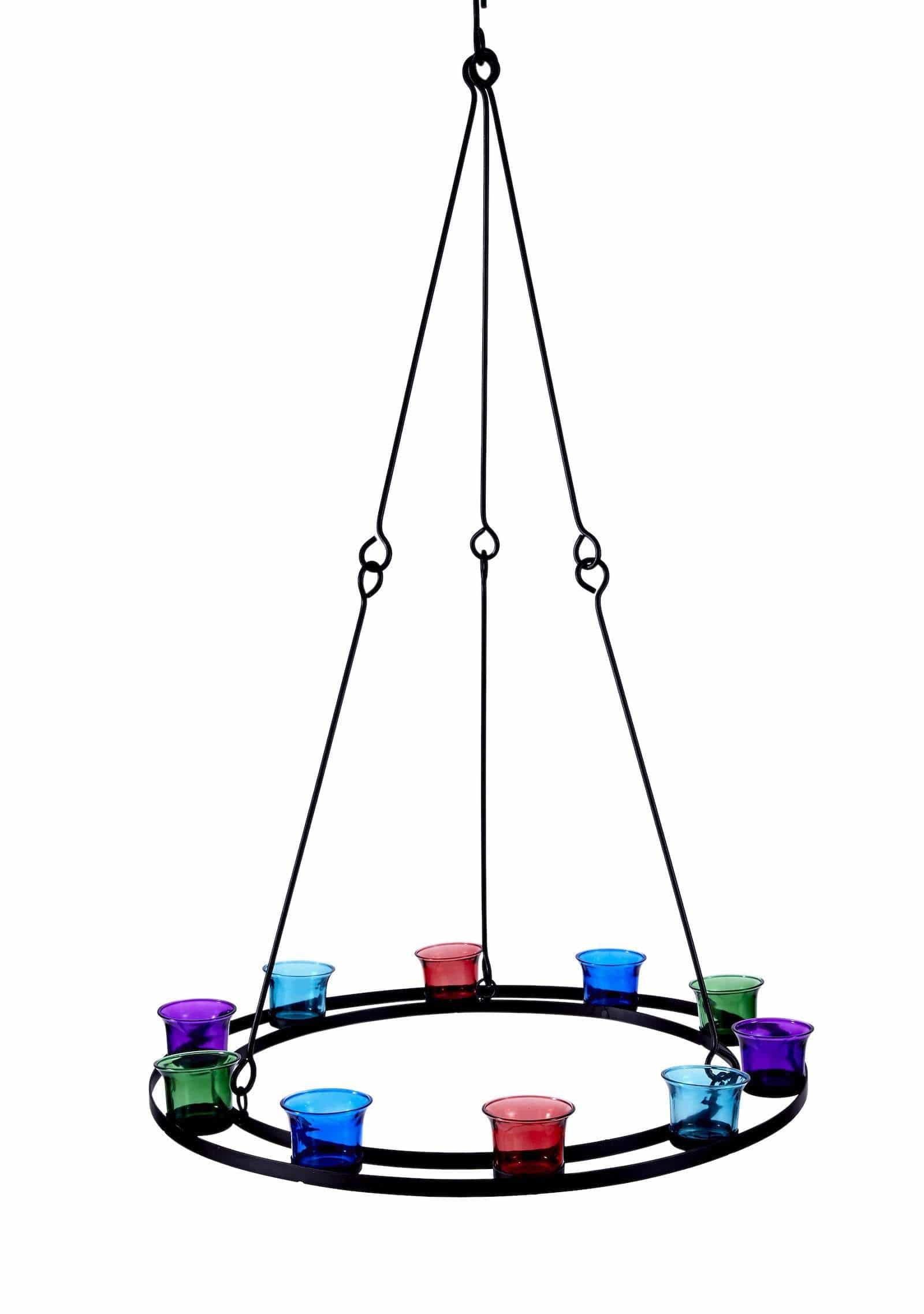 Single Tier Tea Light Chandelier - Image 4